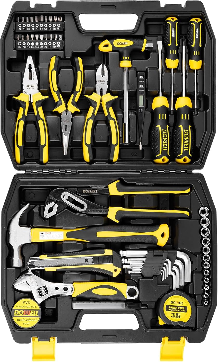 Tool Set Tool Kit 62PCS Homeowner Tool Set Wrench Pliers Screwdriver Set Repair Tool Kit