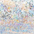 thumbnail image 1 of DOWELL Window Privacy Film, Rainbow Window Film, Decorative Stained Glass Window Clings, Static Cling Window Sticker, Non-Adhesive Window Decals for Home UV Protection, 17.5 x 157.4 inches, 1 of 8
