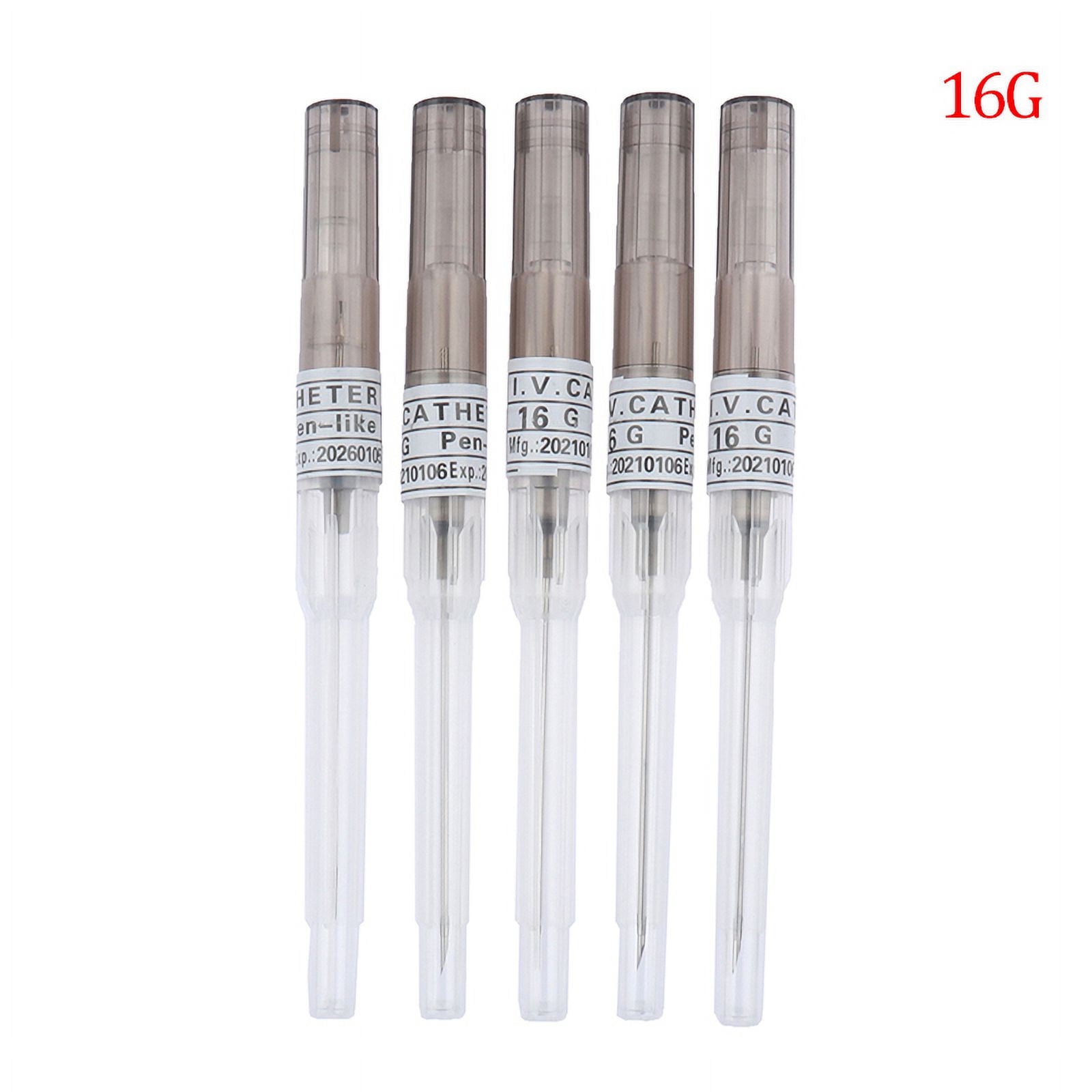 DOWILIN 5PCs Piercing Needle Catheter Needles for Navel Sterilised