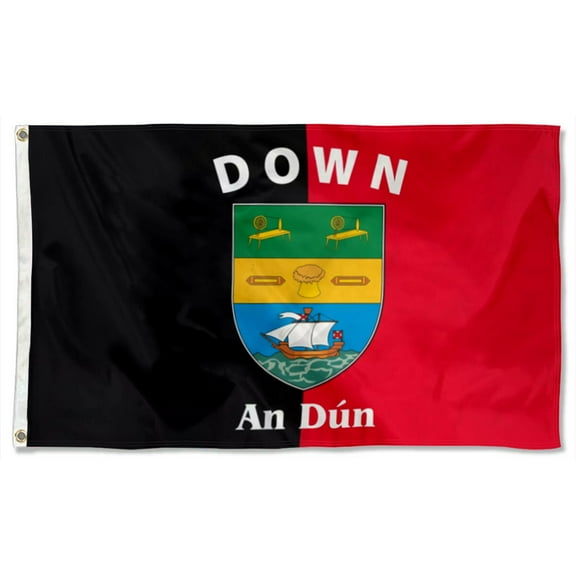DOWN IRELAND COUNTY Flags Polyester 3x5 FT banner