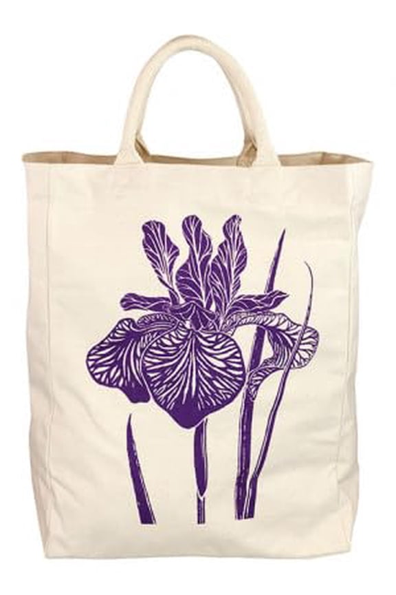 Canvas Tote Iris Large Thick Handles