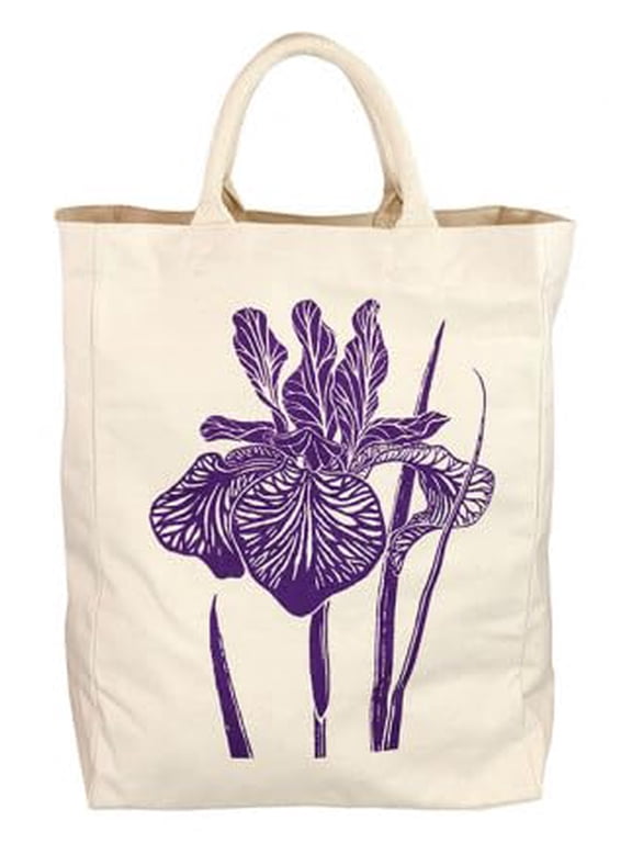 Canvas Tote Iris Large Thick Handles