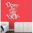 thumbnail image 1 of DOWN The Rabbit Hole: Wall or Window Decal ~ Children 20" x 26" (White), 1 of 3