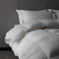 thumbnail image 1 of DOWNFORT Feathers Down Fiber Comforter Oversized King Size - High Fill Power All Season Fluffy and Cozy White, 1 of 11