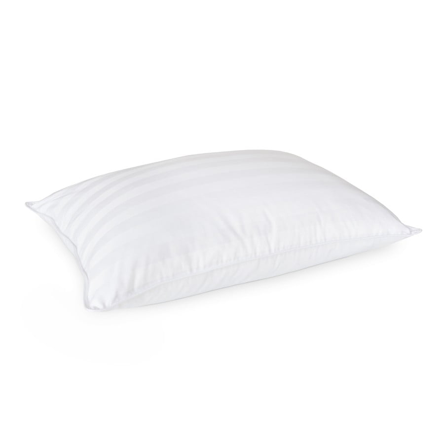 DOWNLITE Low Profile 250 TC 525 FP White Down Pillow Stomach Sleepers