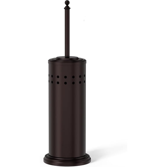 DOWRY Anti-Hand Off Toilet Plunger with Holder for Bathroom,Powerful Efficient Force Suction Cup,Heavy Duty, Deep Cleaning Bronze