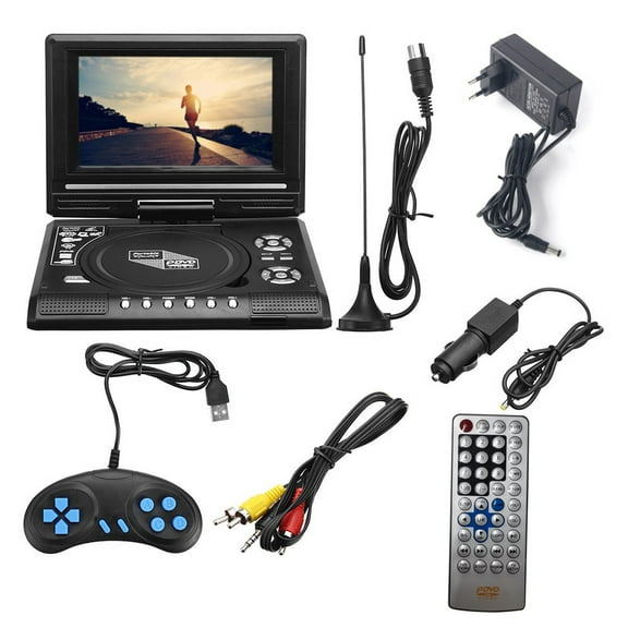 DOYOUNG Portable DVD Player 7'' Screen Screen Rotatable for w/ Remote Controller Game Pa