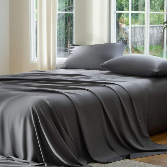 DOZ Bamboo Viscose Sheet Set, Organically Grown Bamboo, Buttery Soft, Cooling, High GSM, Deep Pockets