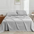 thumbnail image 1 of DOZ Long Staple Cotton Sheet Set, Crisp Percale Weave, Breathable, Matte Finish, Durable, Hotel Comfort, 1 of 11