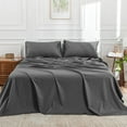 thumbnail image 1 of DOZ Long Staple Cotton Sheet Set, Crisp Percale Weave, Breathable, Matte Finish, Durable, Hotel Comfort, 1 of 11