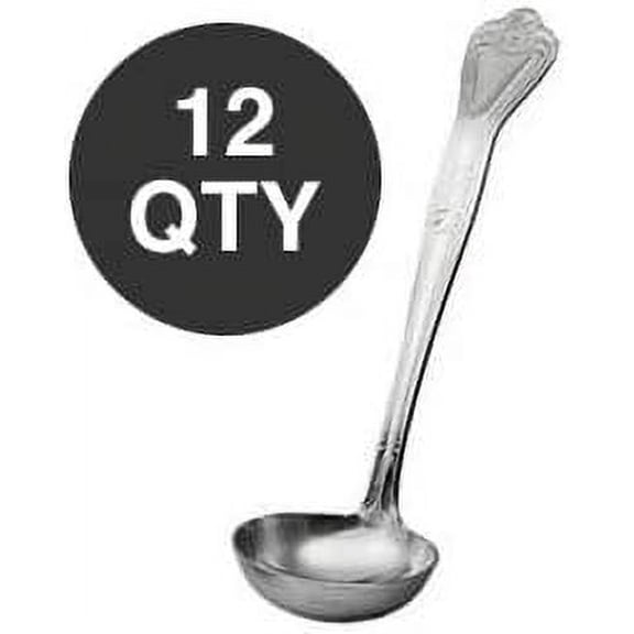 DOZEN 2 OUNCE CROWN SOUP LADLE SET - WHOLESALE