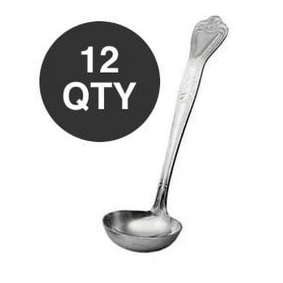 DOZEN 4 OUNCE CROWN SOUP LADLE SET - WHOLESALE