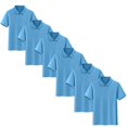 thumbnail image 1 of DOZINSIX 6 Pack Boys Girls Polo Shirts 3-17Y Solid Color Short Sleeve School Uniform Shirts, 1 of 9