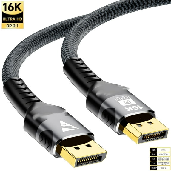 DP 2.1 Cable DisplayPort Cable 16K@30Hz 8K@60Hz HDR Display Port Adapter For 3080 TV Video PC Laptop TV Gaming Monitor