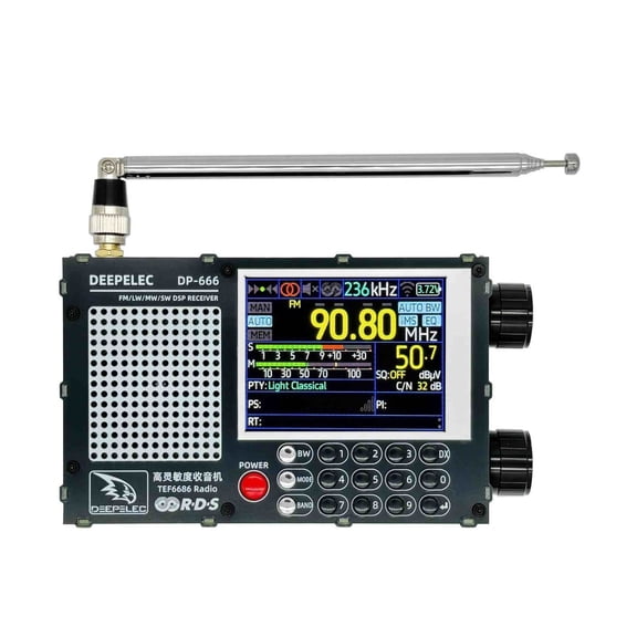 DP-666 TEF6686 FM/LW/MW/SW Full Band Radio High Sensitivity DSP Receiver