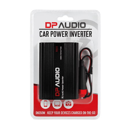 DP Audio DN350W DC to AC 400W Power Inverter with AC Outlet and USB Port (Black) - New