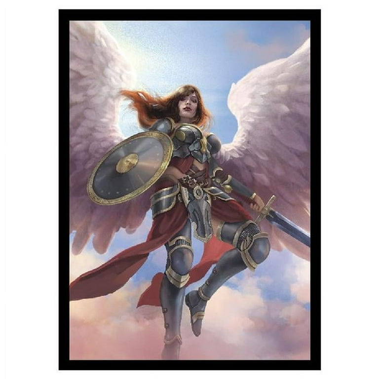 angel card sleeves mtg Realm Guard textured matte surface that provides a smooth shuffling experience and maximized image quality Angel Horror Card Game Sleeves