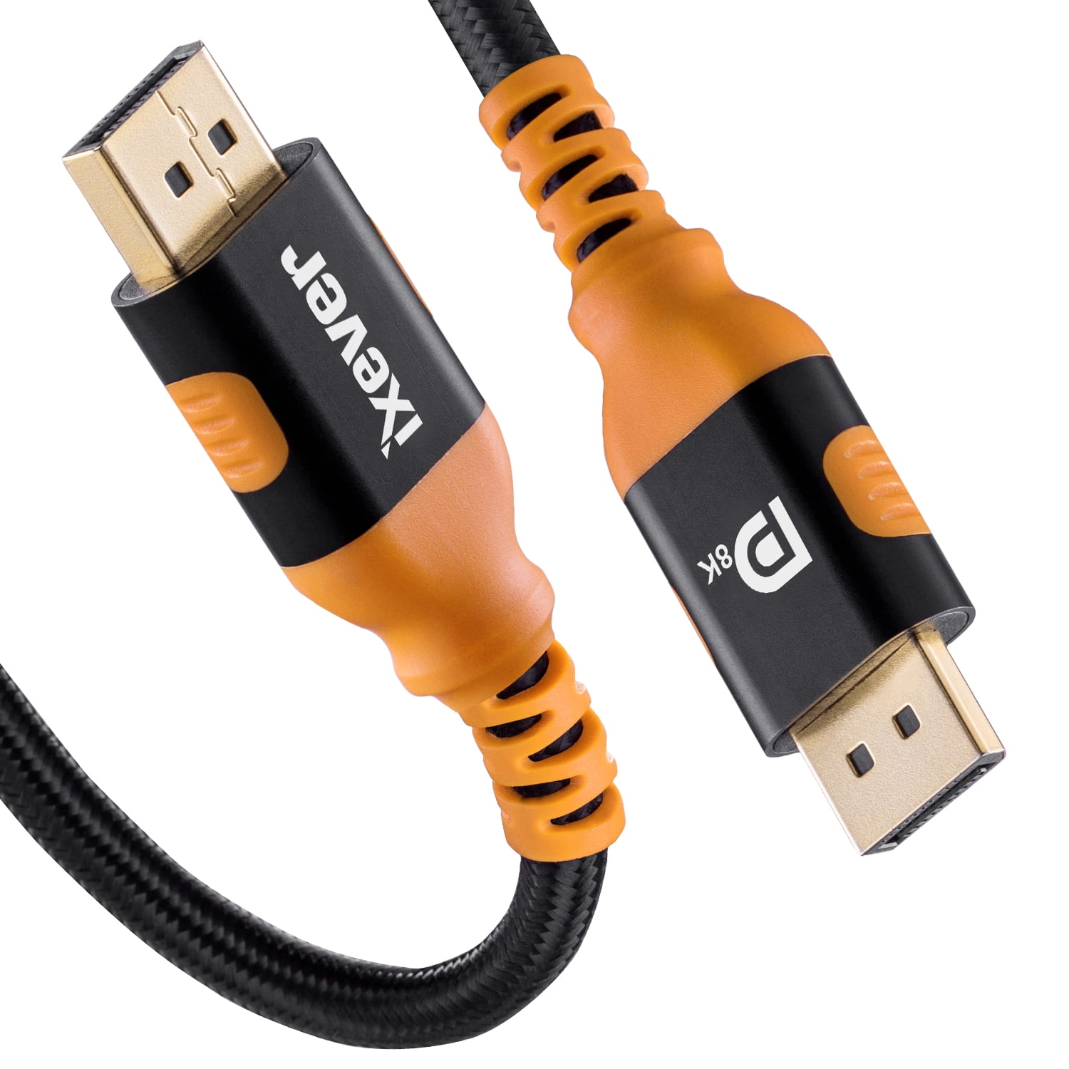 DP DisplayPort Cable Version 1.4, iXever 8K DP 1.4 Cable 16 FT (8K@60Hz, 4K@144Hz, 2K@240Hz) HBR3 Support 32.4Gbps, HDCP 2.2, HDR10 FreeSync G-Sync for Gaming Monitor