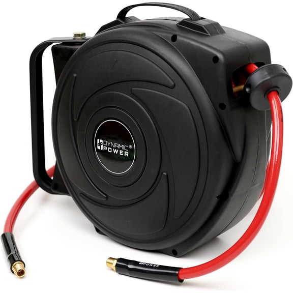 DYNAMIC POWER3/8" x 25-Foot PVC Air Hose with 3-Foot Lead-In Hose Enhanced Flexibility & Convenience