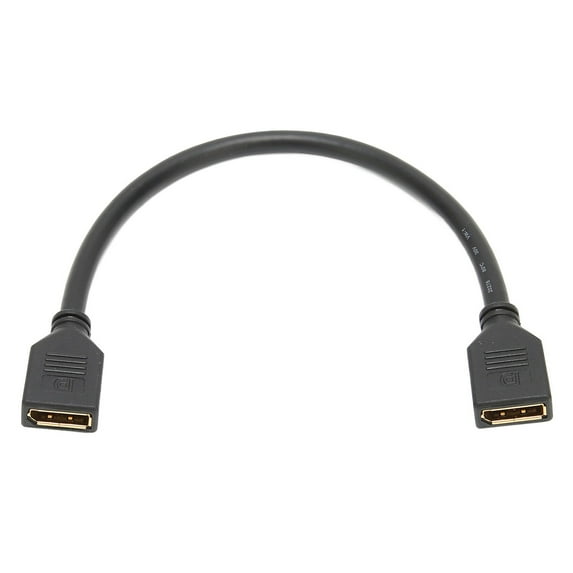 DP Female to Female Extension Cable High Resolution 4Kx2K Gold Plated 30cm Length 2 Ports DP Extension Adapter Cable
