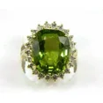 thumbnail image 1 of DP JEWELS & GEMS - 6.10 Ct Natural Peridot Diamond Engagement Ring Oval Cut 14K Yellow Gold, 1 of 5