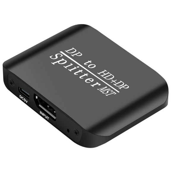 DP To DP HDMI MST Dual Monitor Splitter Supports 4K 60Hz Resolution Plug And Play For Office Designers