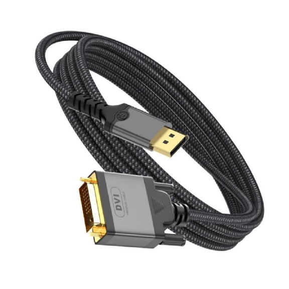DP to DVI Cable 1080P High Resolution 60Hz Laptops Extension Cord Wire