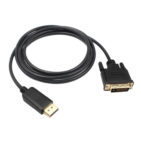 DP to DVI Cable Adapter Converter, 1080P Video Streaming, 1.8M