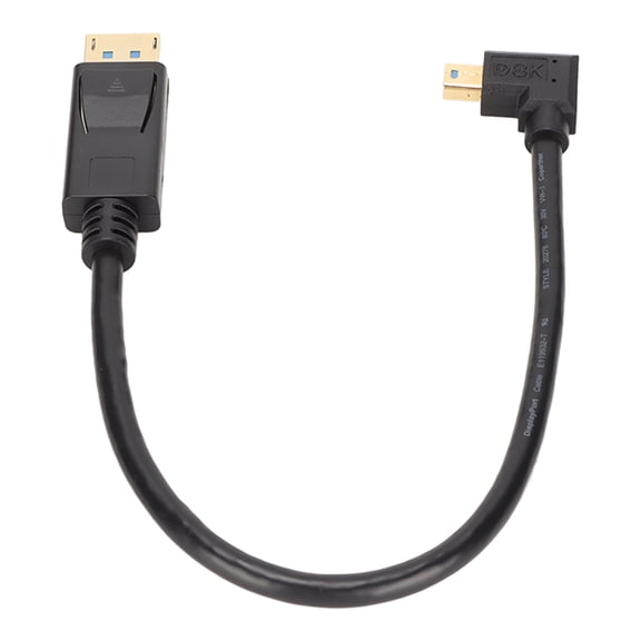 DP to Minidp Adapter Multifunction Supports 8K 60Hz 4K144Hz Bidirectional Transmission Mini DisplayPort Adapter Right Bend