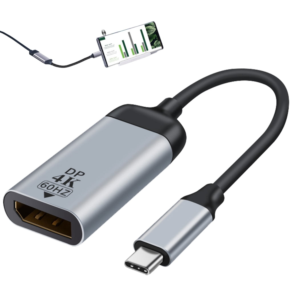 Aluminum DP to USB C Connectors Wire Stable Signal Transfer 4K ...