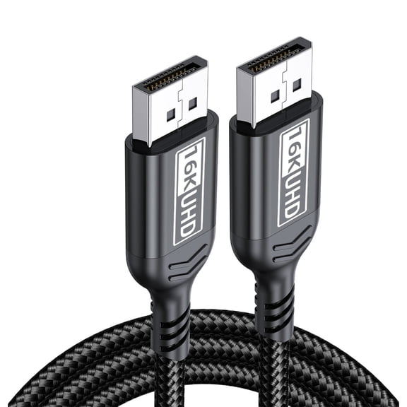DP16K DisplayPort Cable Fast Speed Signal Transfer Double Monitors Setups