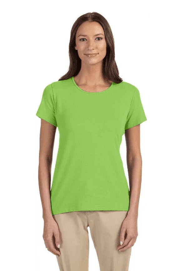 DP182W Devon & Jones Ladies' Perfect Fit Shell T-Shirt Lime XS