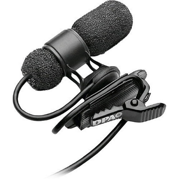 DPA Microphones d:screet CORE 4080 Miniature Cardioid Microphone with Hardwired Mini-Jack Connector, Normal SPL, Black