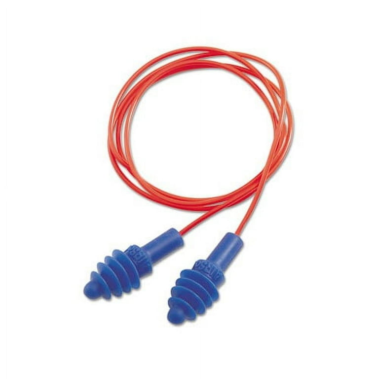 DPAS-30R AirSoft Multiple-Use Earplugs, 27NRR, Red Polycord, Blue, 100/Box DPAS-30R AirSoft Multiple-Use Earplugs, 27NRR, Red Polycord, Blue, 100/Box