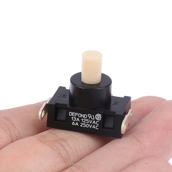 DPC-1114 Self-Locking Power Button Switch For High Power Vacuum Cleaner Parts 250VAC 6A
