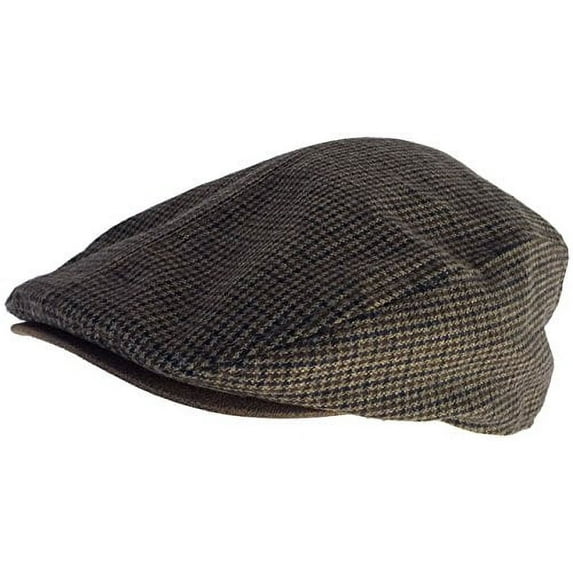 DPC Hounds Tooth Ivy Scally Cap (Brown - Large / X-Large)