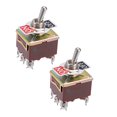 thumbnail image 1 of DPDT Lacthing Rocker Toggle Switch Heavy-Duty 10A 380V 15A 250V 6P ON/OFF 2pcs, 1 of 3