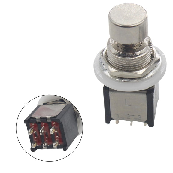DPDT Latching Stomps Pedal Foot Switches Replacement 6 Pin Foot Pedals Switches Emergencies Stop Button