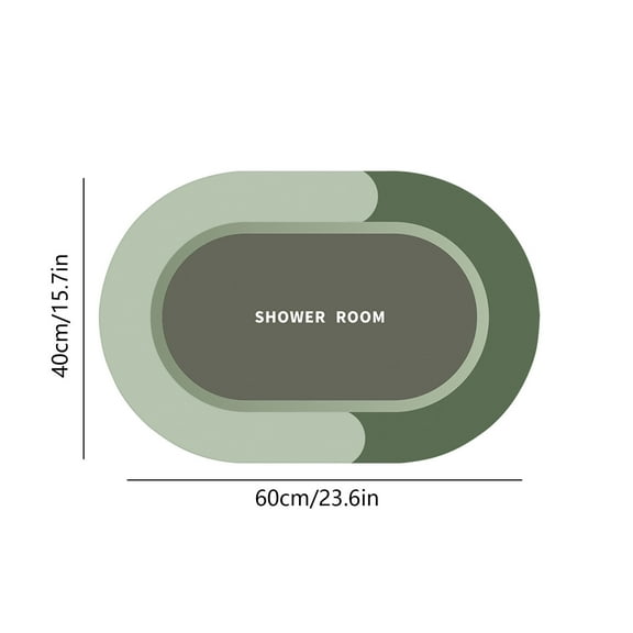 DPITYSERENSIO Bathroom Rug Super Absorbent Quick Dry Non Slip Backing Washable Bathroom Floor Mats Shower Rug for In Front of Bathtub Shower Room Christmas Decor