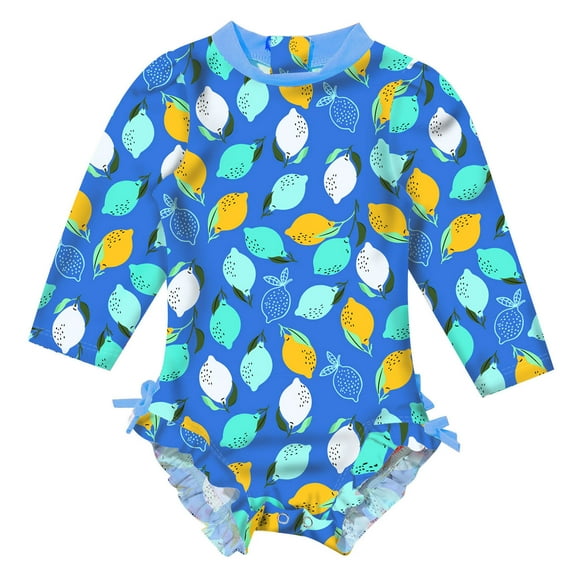 DPOIS Baby Kids Girls One-piece Rash Guard UPF 50+ Sun Protection Swimsuits