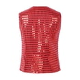 thumbnail image 1 of DPOIS Boys Shiny Sequined Vest Gentle Waistcoat Outfits, 1 of 4