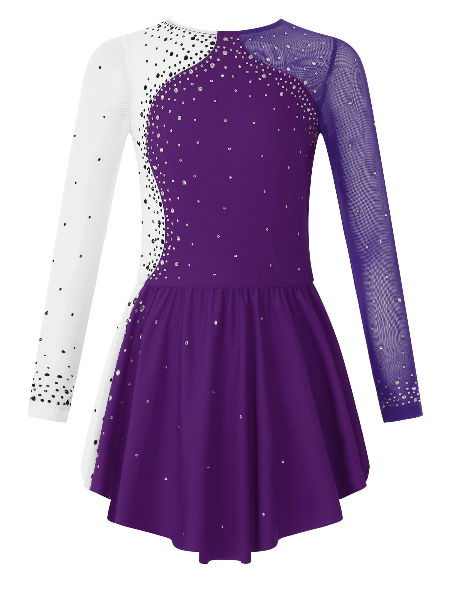 DPOIS Girl's Ballet Dance Gymnastics Leotard Figure Ice Skating Dress