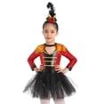 thumbnail image 1 of DPOIS Girls Circus Costume Magician Performance Mesh Tutu Dress Red 12, 1 of 7