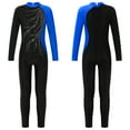 thumbnail image 1 of DPOIS Girls Long Sleeve Full Body Unitard Gymnastics Leotard Rhinestone Ballet Dance Jumpsuit, 1 of 4