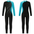 thumbnail image 1 of DPOIS Girls Long Sleeve Full Body Unitard Gymnastics Leotard Rhinestone Ballet Dance Jumpsuit, 1 of 4