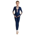 thumbnail image 1 of DPOIS Girls One Piece Ballet Dance Leotards Full Body Gymnastics Unitards Jumpsuit Navy Blue 16, 1 of 7