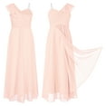 thumbnail image 1 of DPOIS Girls Ruffle One Shoulder Flower Girls Evening Pageant Wedding Bridesmaid Chiffon Ball Gown, 1 of 6