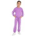 thumbnail image 1 of DPOIS Kids Boys 2 Piece Tracksuit Jogger Sets Full Zip Hoodies Outfits Purple 80, 1 of 7