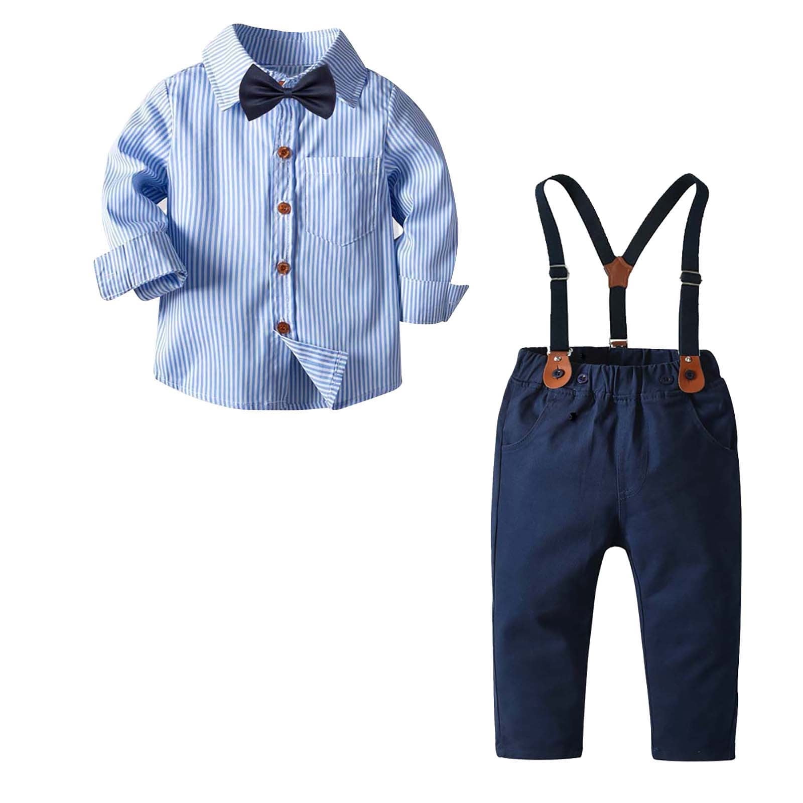 Kids Boys Formal Suits Gentleman Outfits 3Pcs Set