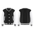 thumbnail image 1 of DPOIS Kids Boys Long Sleeve Stand Collar Button Closure School Uniform Outerwear Jacket Black 11-12, 1 of 7